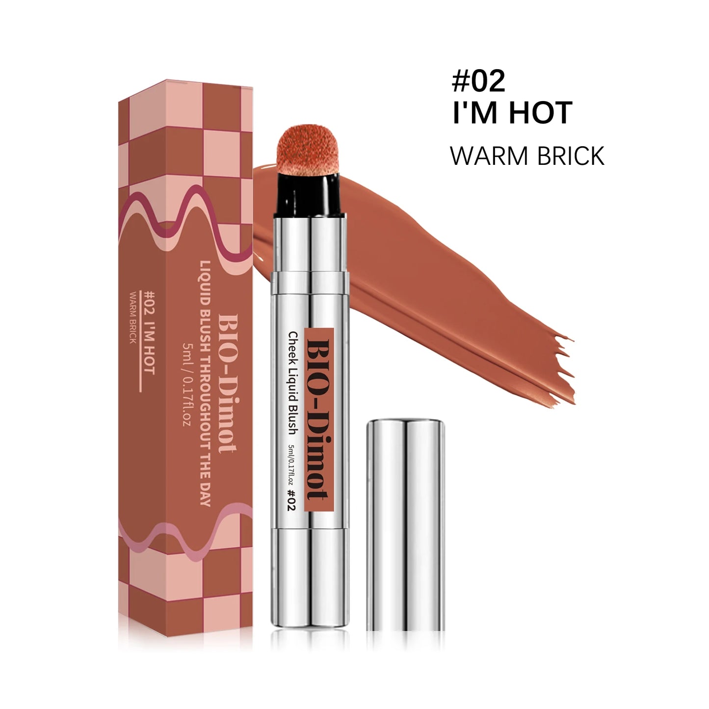 6-Color Matte Liquid Blush Stick – Lip & Cheek