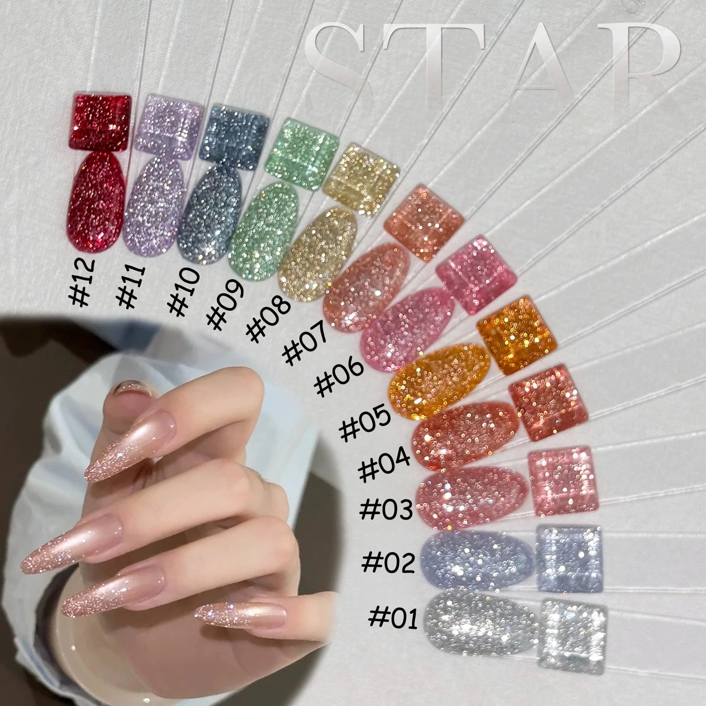 Fairy Glitter Gel Nail Polish Set