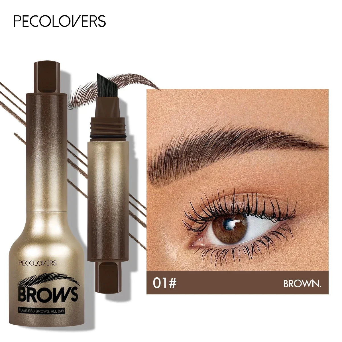 Eyebrow Gel Pen with Angled Brush