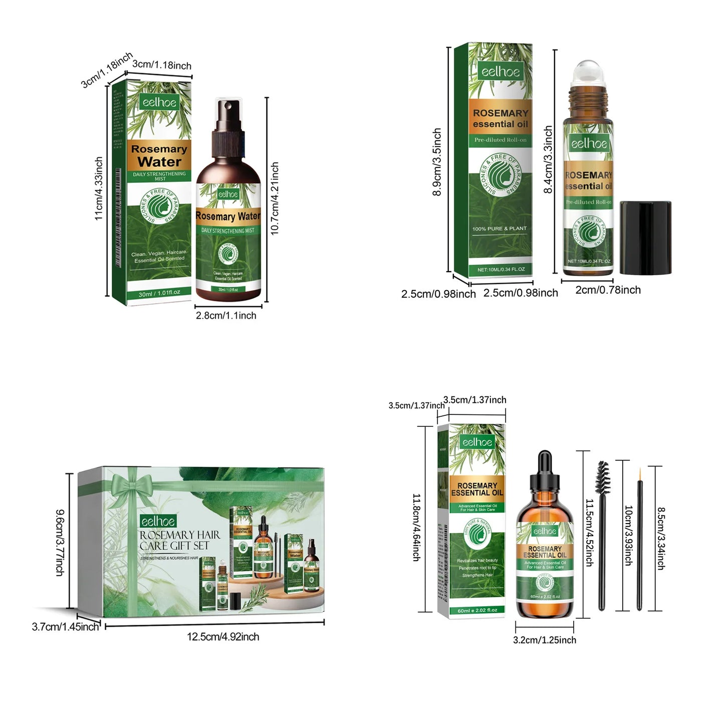 Eelhoe Rosemary Hair Care Gift Set