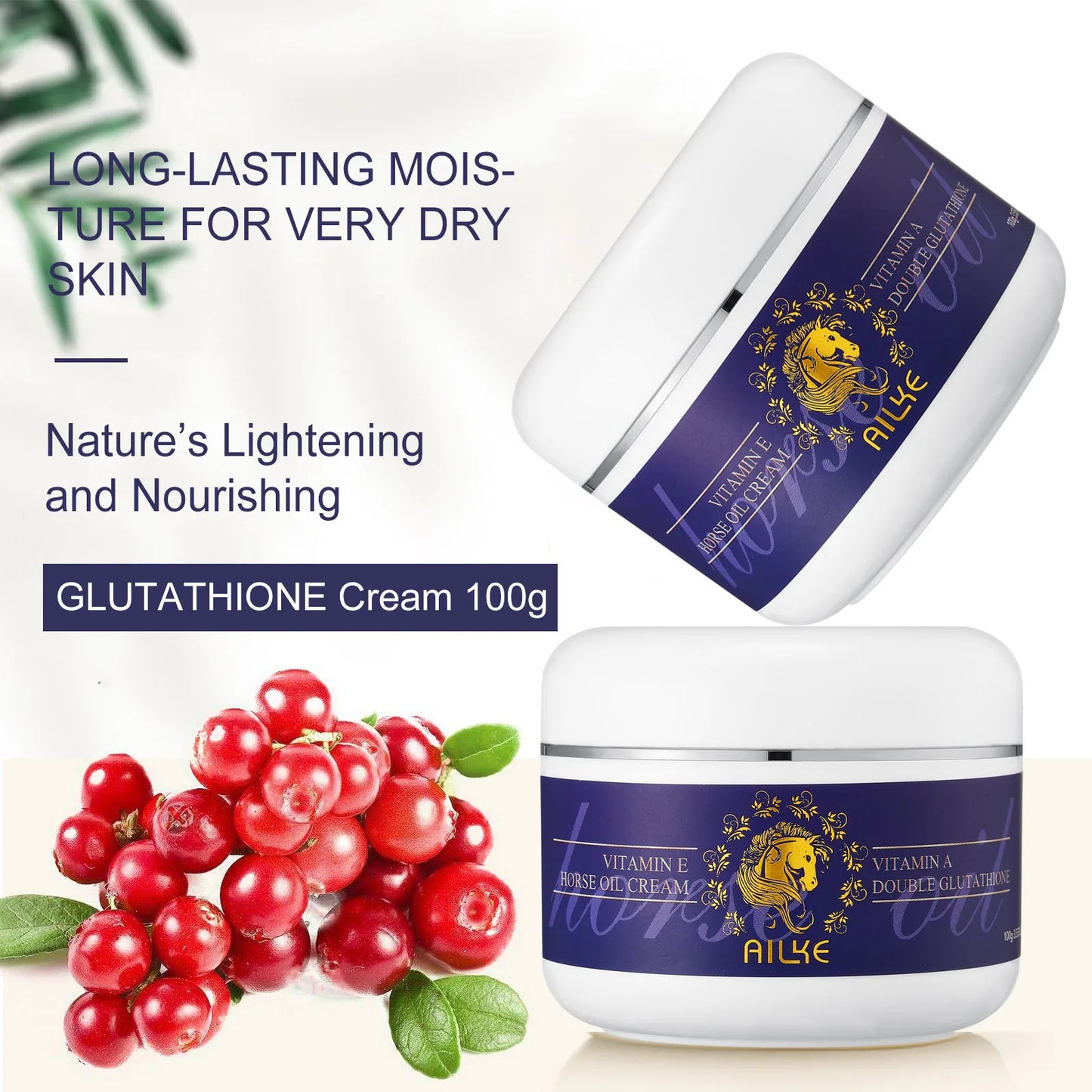 AILKE Vitamin A & Glutathione Brightening Cream 100ml