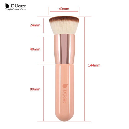 DUcare Flat Top Kabuki Foundation Brush – Synthetic Hair Makeup Brush