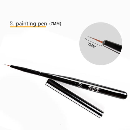 TSZS Nail Art Painting & Liner Brush