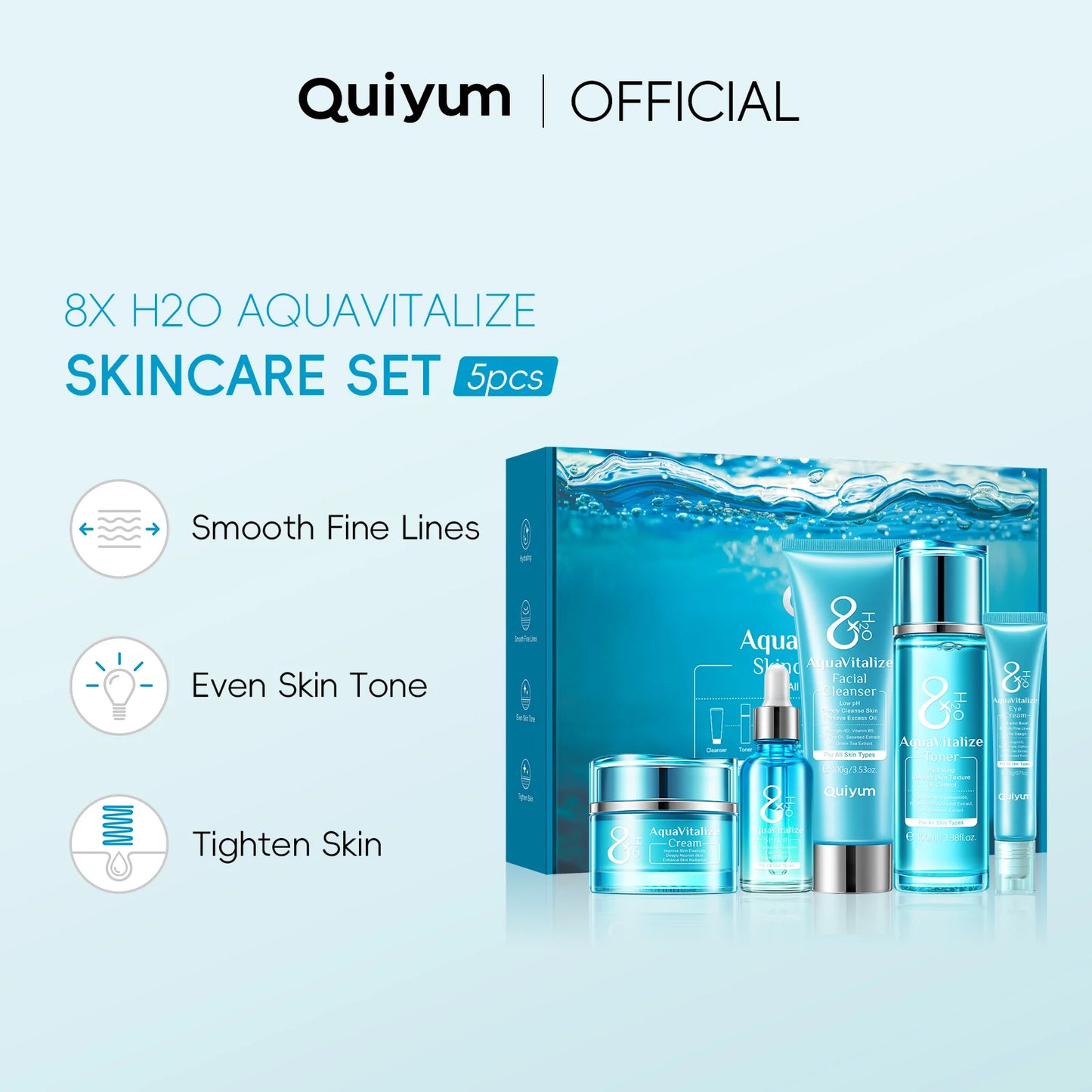 QUIYUM AquaVitalize Hydrating & Firming Skincare Set