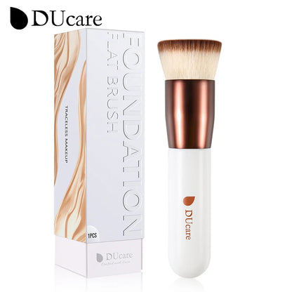 DUcare Flat Top Kabuki Foundation Brush – Synthetic Hair Makeup Brush