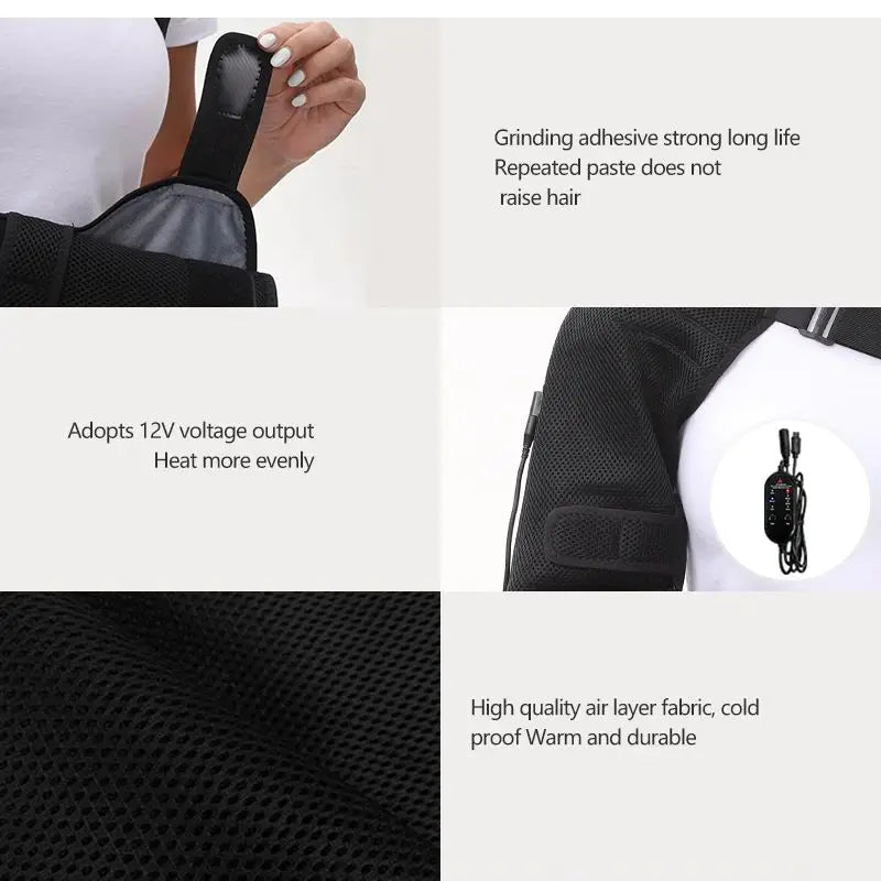 Heated Shoulder Support with Vibration