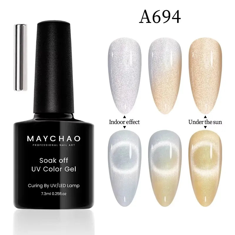 MAYCHAO Galaxy Cat Eye Magnetic Gel Polish