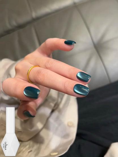 WS Black Glass Cat Eye Magnetic Gel Polish