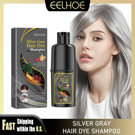 EELHOE Silver Gray Hair Dye Shampoo – 100ml