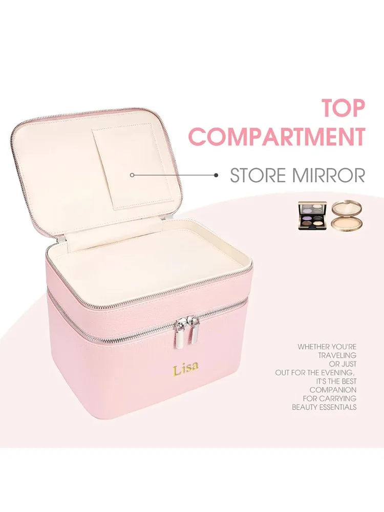 Double-Layer Makeup Organizer Bag