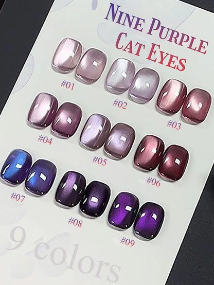 WS Black Glass Cat Eye Magnetic Gel Polish