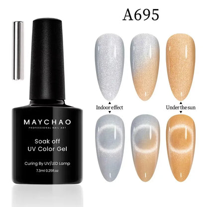 MAYCHAO Galaxy Cat Eye Magnetic Gel Polish