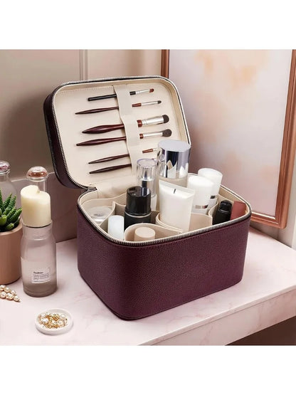Double-Layer Makeup Organizer Bag