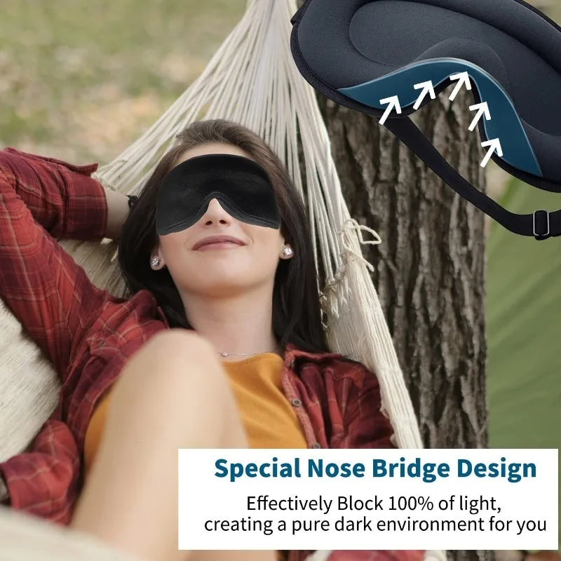 Deep Contour Sleep Mask with Soft Foam