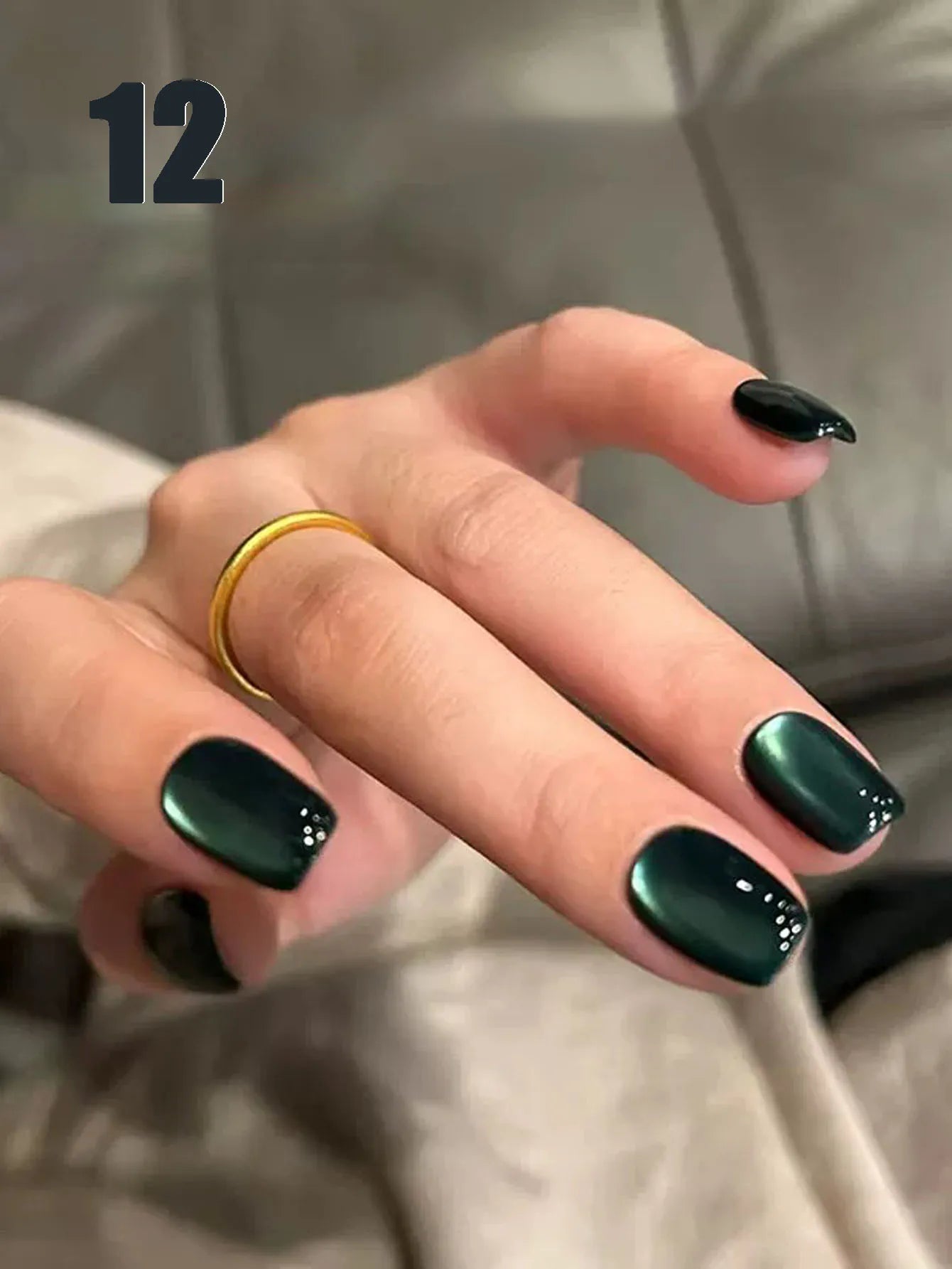 MIANEL 12ml Green Cat Eye Magnetic Gel Polish
