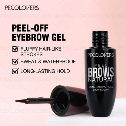 Peel-Off Tattoo Eyebrow Gel Waterproof & Long-Lasting Black Brown
