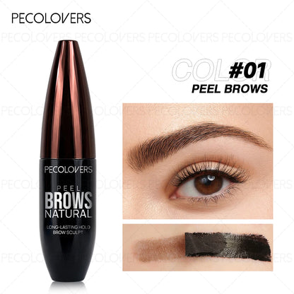 Peel-Off Tattoo Eyebrow Gel Waterproof & Long-Lasting Black Brown