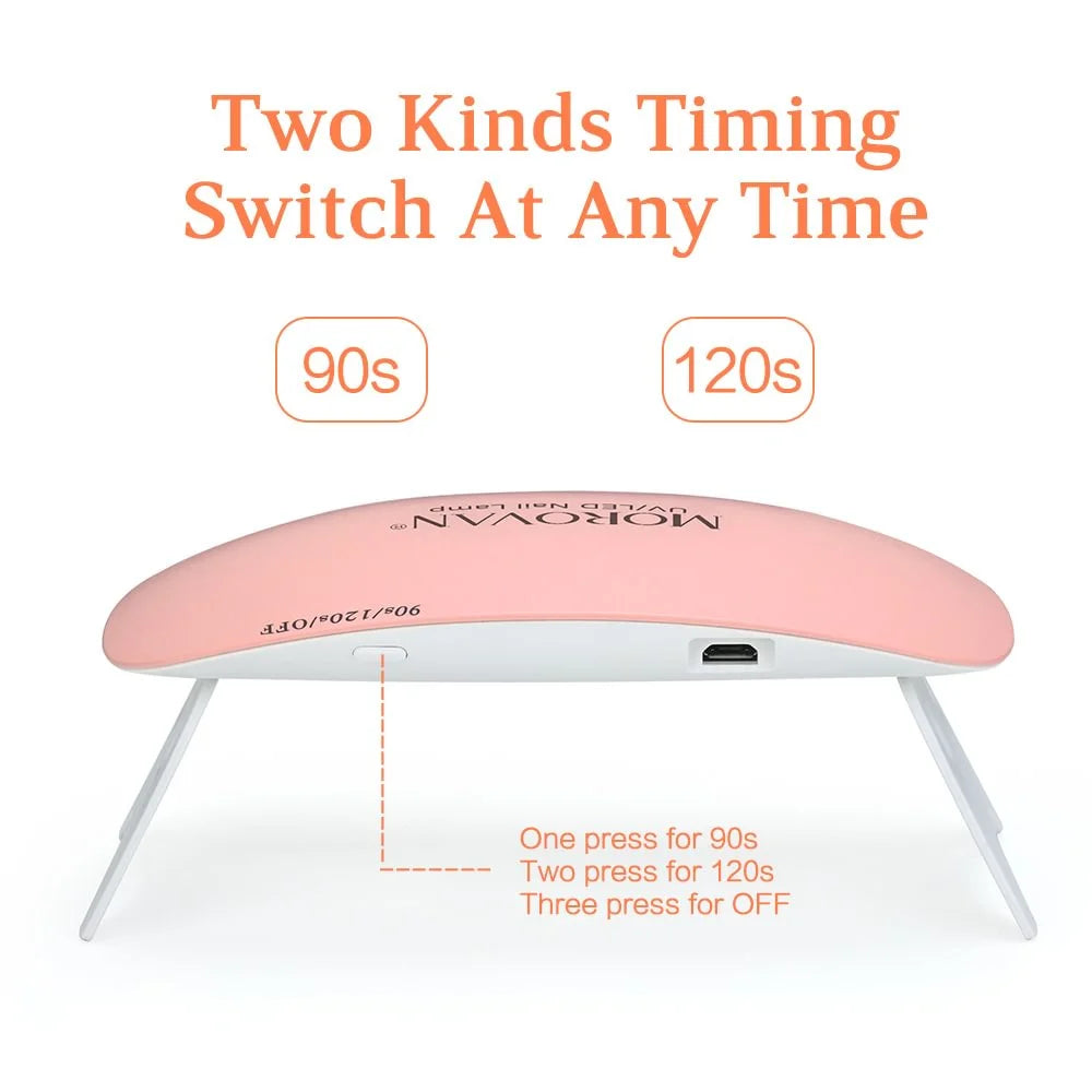 6W Nail Lamp – UV Gel Curing & Dryer