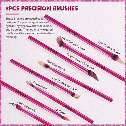 Docolor 12-Piece Pink Makeup Brush Set