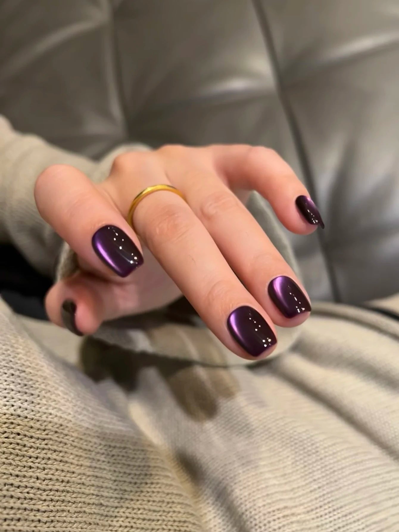 WS Black Glass Cat Eye Magnetic Gel Polish