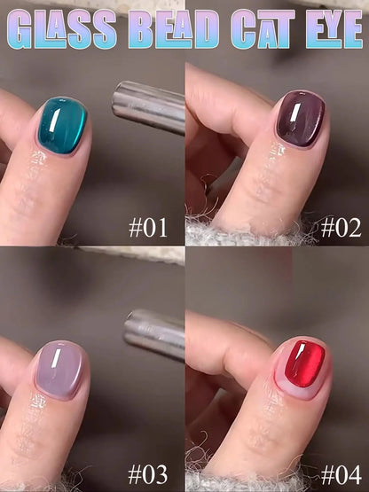 WS Black Glass Cat Eye Magnetic Gel Polish