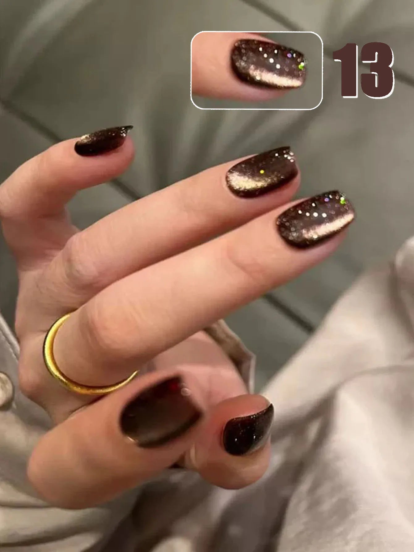 MIANEL 12ml Green Cat Eye Magnetic Gel Polish