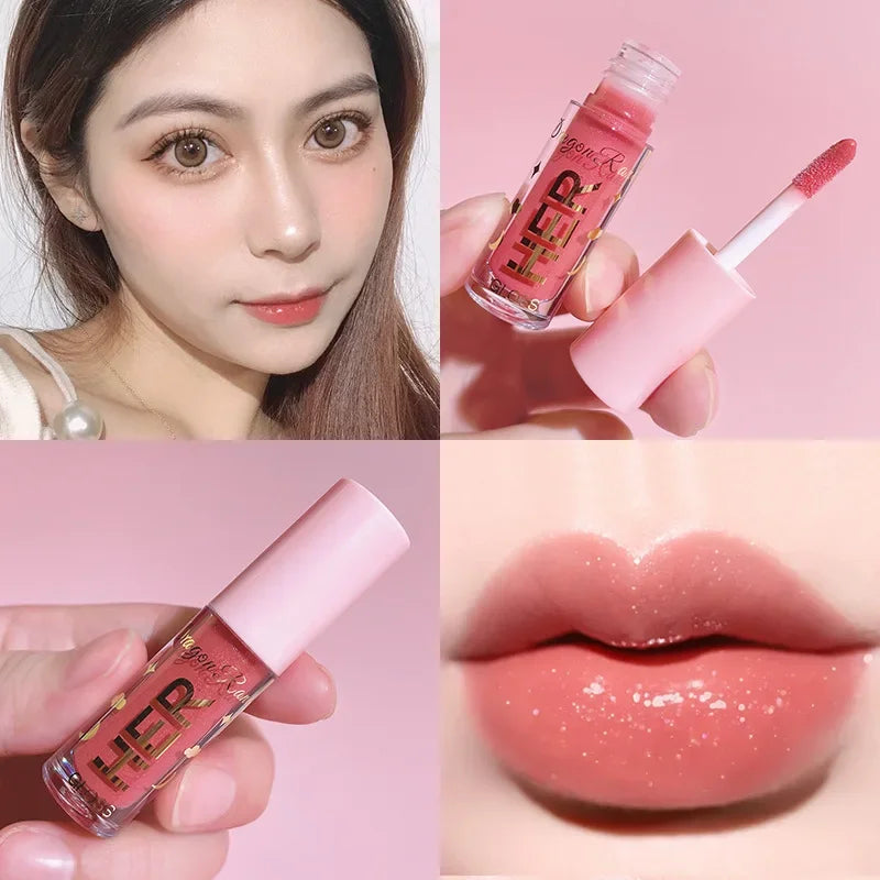 Moisturizing Glitter Lip Gloss – Non-Stick Liquid Lipstick