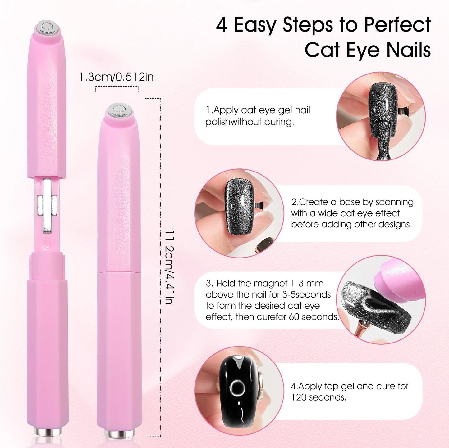 3D Cat Eye Nail Magnet – Gel Nail Art Tool