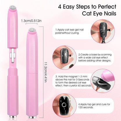 3D Cat Eye Nail Magnet – Gel Nail Art Tool