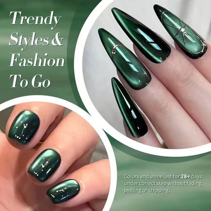MIANEL 12ml Green Cat Eye Magnetic Gel Polish