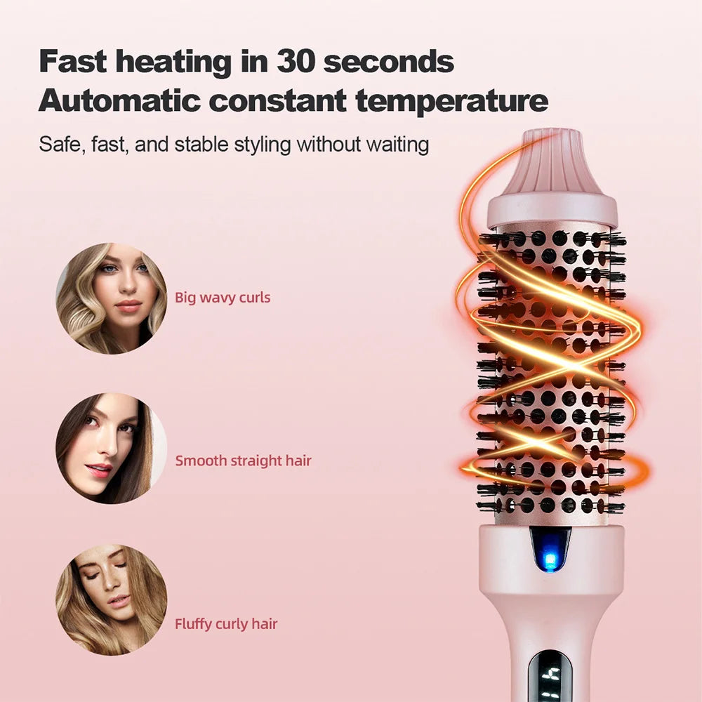 Electric Hair Straightener & Curler Comb
