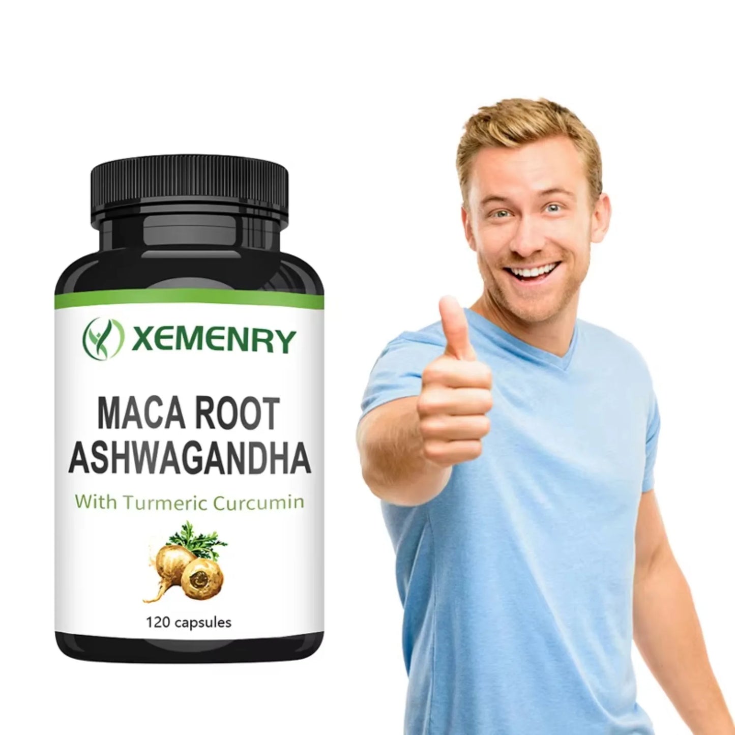 Maca Ashwagandha Capsules – Stress & Energy Boost