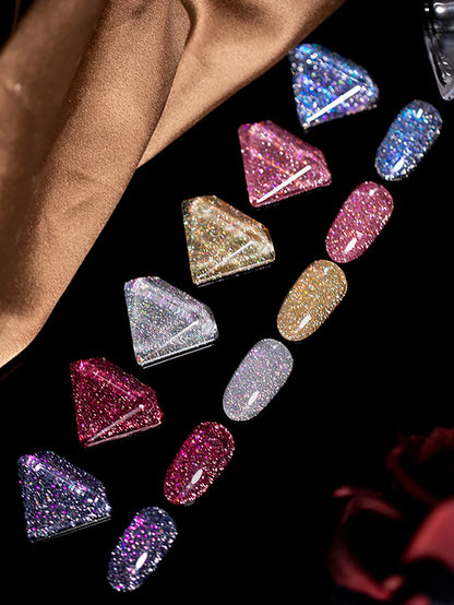 WS Black Glass Cat Eye Magnetic Gel Polish