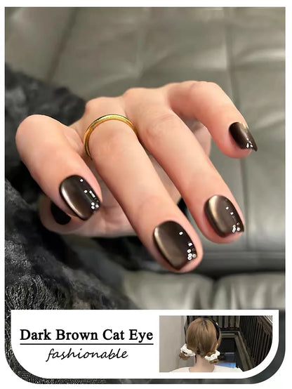 WS Black Glass Cat Eye Magnetic Gel Polish