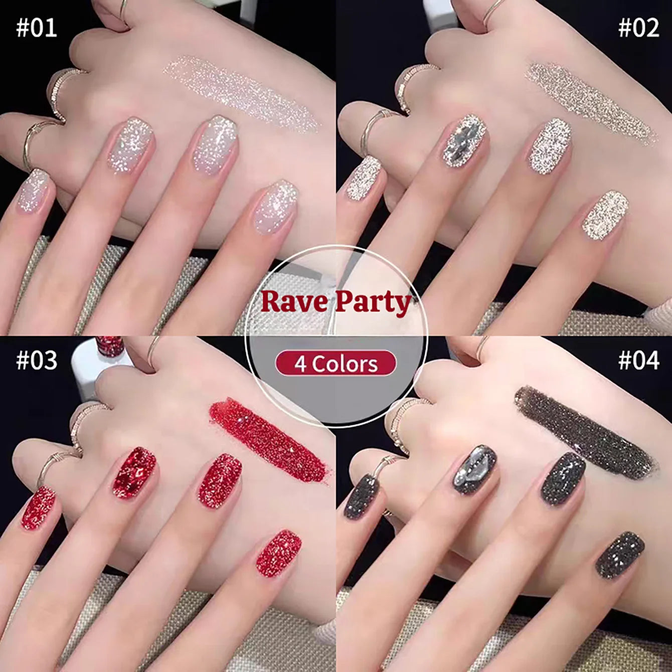 Fairy Glitter Gel Nail Polish Set