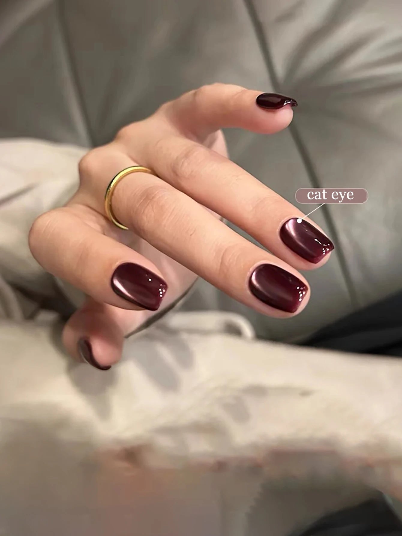 WS Black Glass Cat Eye Magnetic Gel Polish