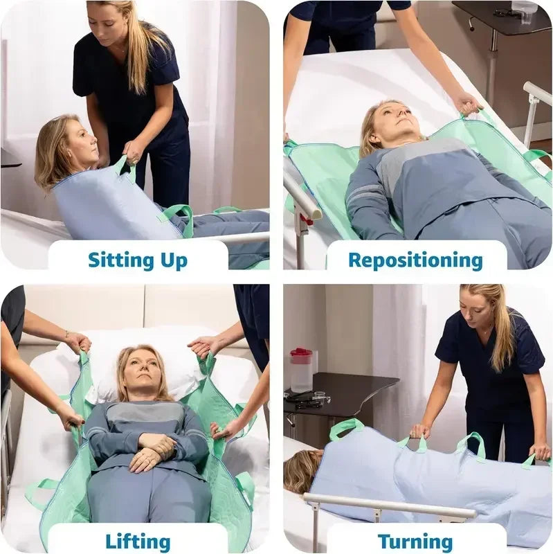 Reusable Bed Underpad with Carry Handles