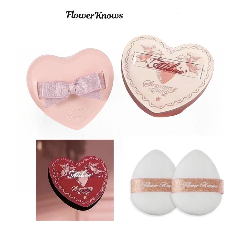 Flower Knows Heart Powder Puff