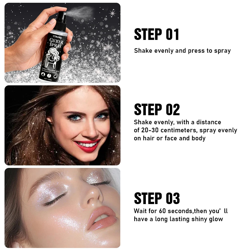 Radiant Glitter Highlighter Spray