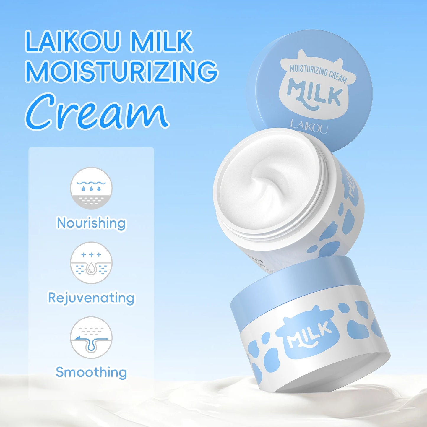 LAIKOU Milk Moisturizing Skincare Travel Set