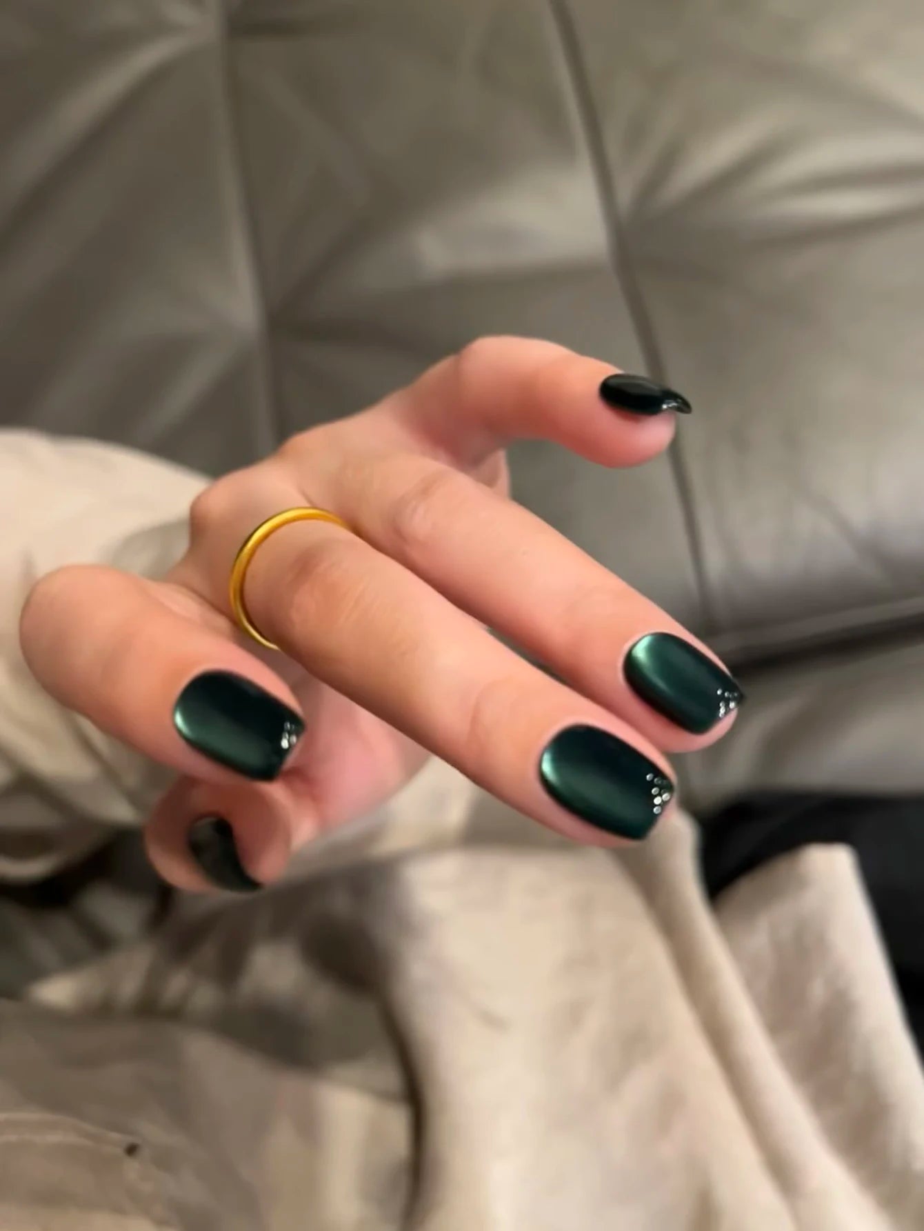 WS Black Glass Cat Eye Magnetic Gel Polish