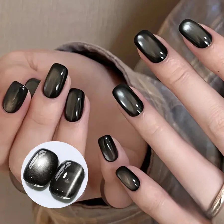 WS Black Glass Cat Eye Magnetic Gel Polish