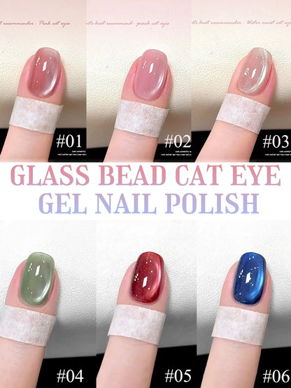 WS Black Glass Cat Eye Magnetic Gel Polish