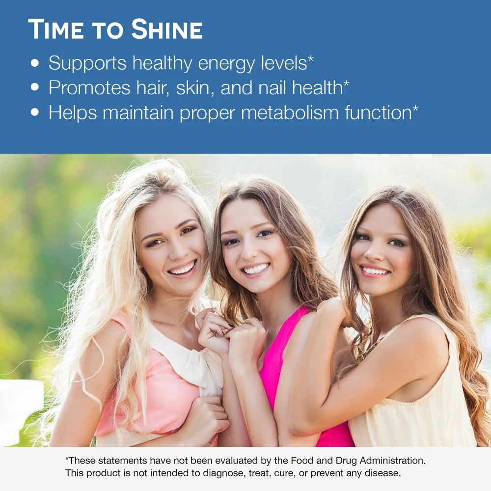 Biotin 20,000 mcg with Keratin & Zinc – 120 Capsules