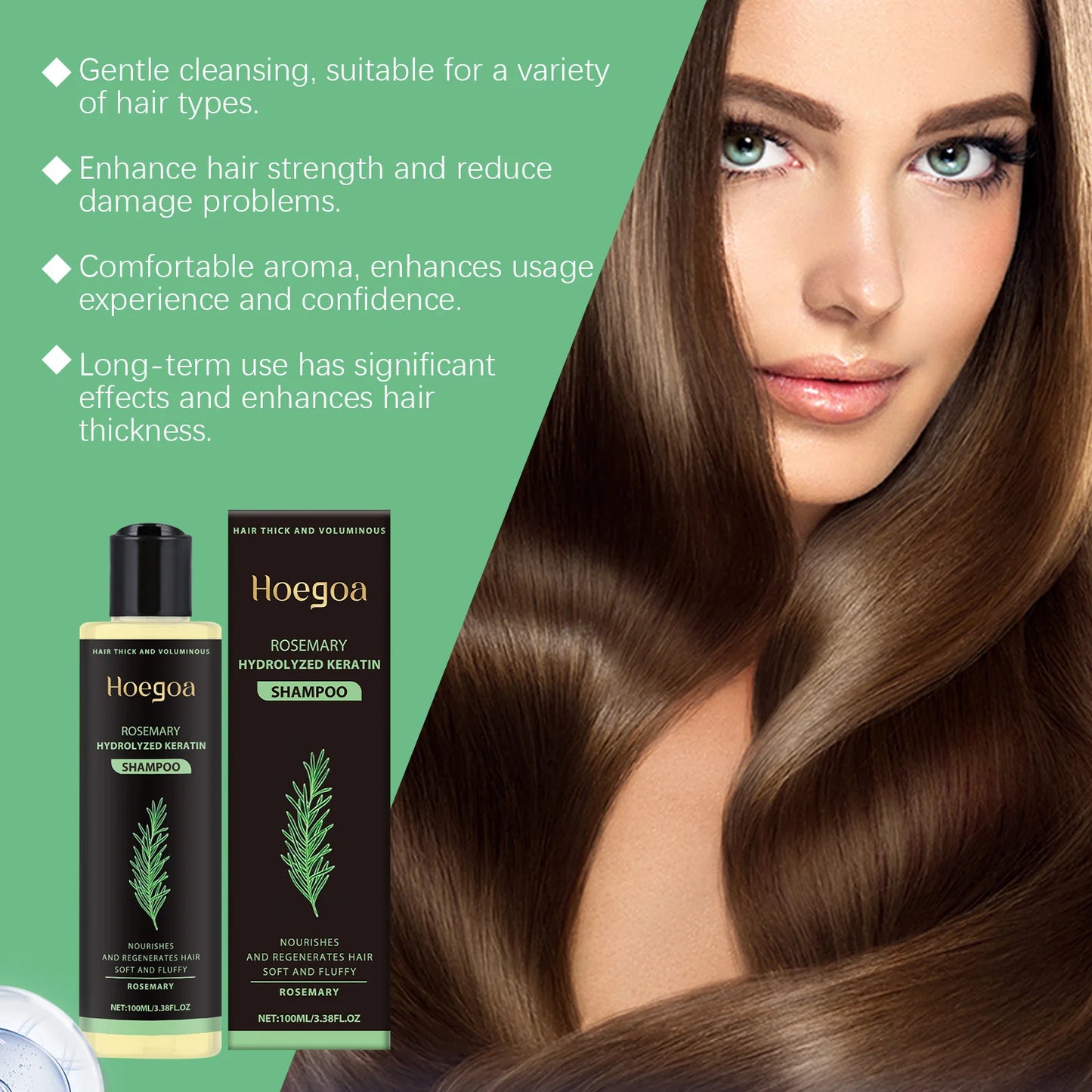 3pcs Rosemary Keratin Shampoo Set