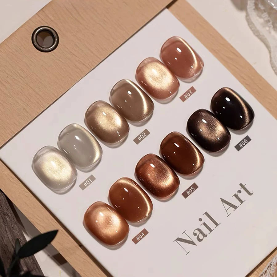 WS Black Glass Cat Eye Magnetic Gel Polish