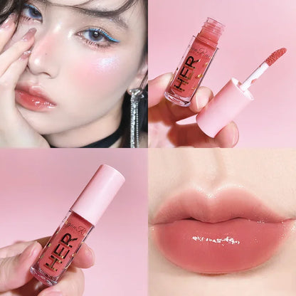 Moisturizing Glitter Lip Gloss – Non-Stick Liquid Lipstick