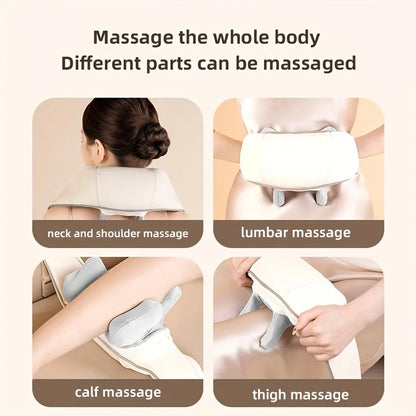 Electric Neck and Shoulder Massager for neck, back, calf, and thigh massage. Ideal for relaxation anywhere.
