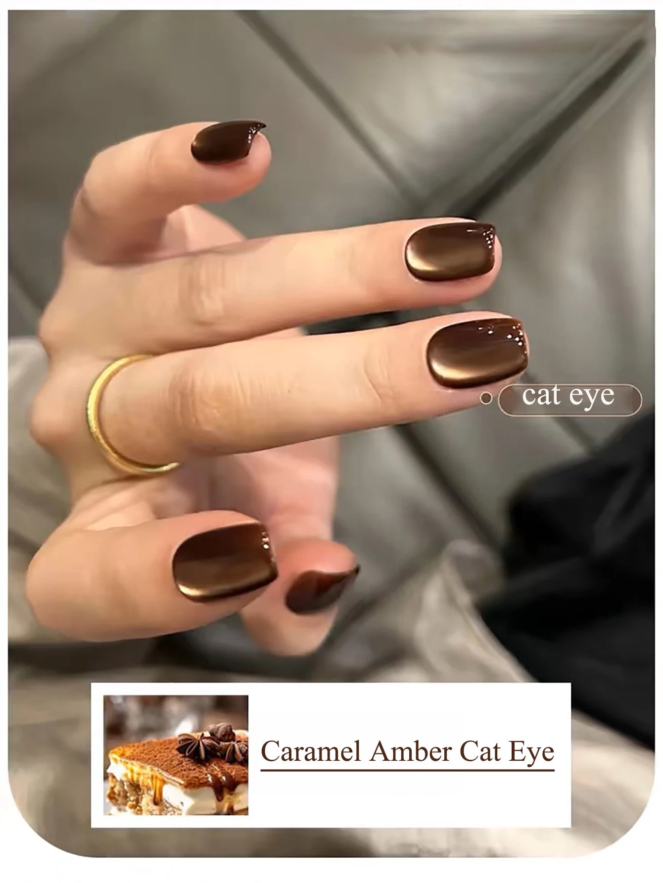 WS Black Glass Cat Eye Magnetic Gel Polish