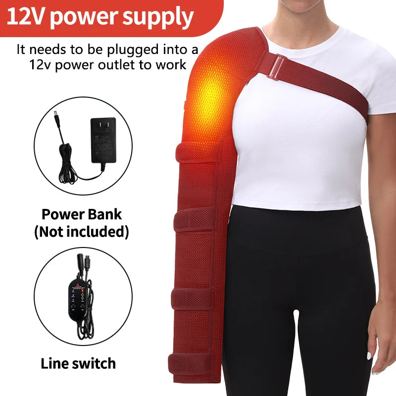 Heated Shoulder Support with Vibration